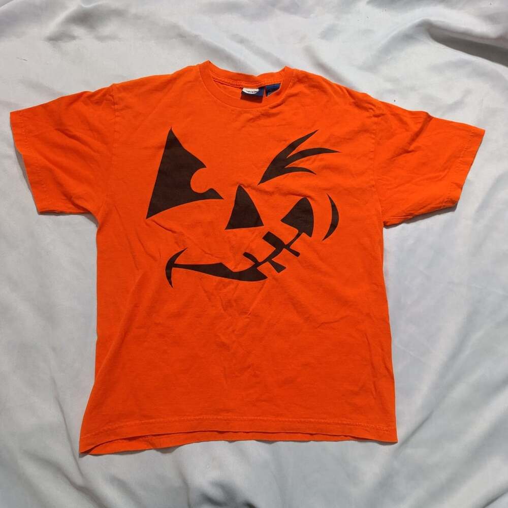 Vintage Y2K Jesse Pinkman Jack O Lantern Pumpkin Halloween T-Shirt L Bat Tag